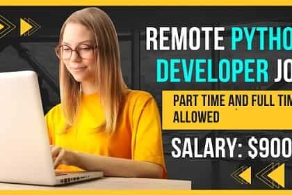 Remote Python developer job