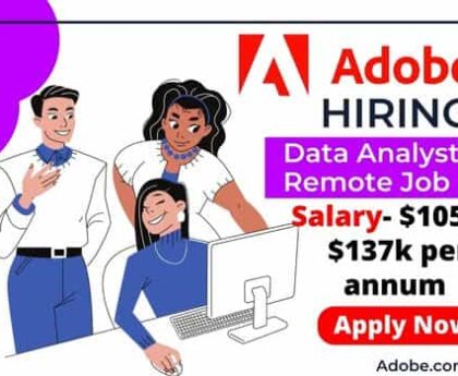 Adobe Data analyst remote Job